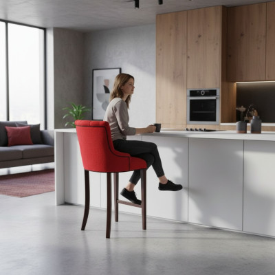 Barstoel Barkruk Velours Stof Design Barkrukken Barkruk 8-delig set Toonbankstoelen