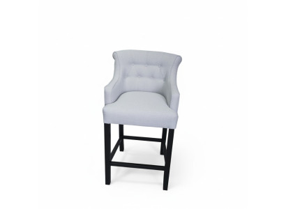 Grijze barkrukken 2-delige set Barkrukken Chesterfield stoelen Designer set