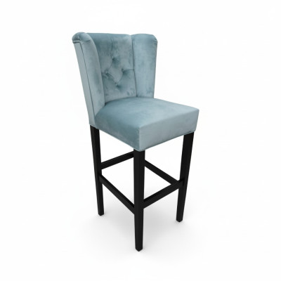 Blauwe Chesterfield barkrukken barkrukken 4-delige set designer barkrukken