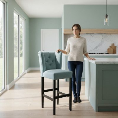 Barkruk Barkruk Fluweel Stof Design Barkrukken Barkruk 8-delige Set Tellerstoelen