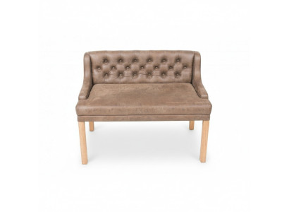 Chesterfield Bank Textiel Zitbanken Restaurant Stof Laden Bank Leder