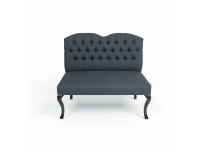 Chesterfield Bank Textiel Zitbanken Decoratie Restaurant Stof Winkel Bank Leer