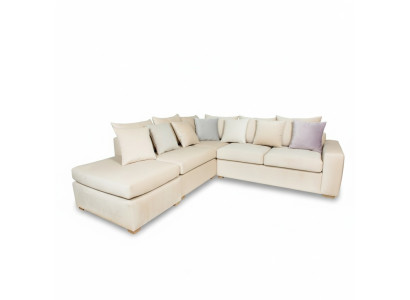 Hoekbank Chesterfield Gestoffeerde Sofa Kussen Zitplaatsen Hoekbanken Nieuw Fluwelen Hoekset