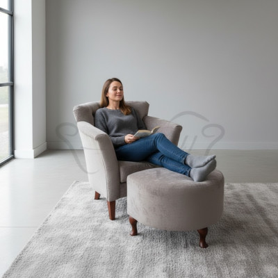 Hocker Voetenbank Bijzetkruk Ottomane Zitbank Chesterfield Bekleding Nieuw