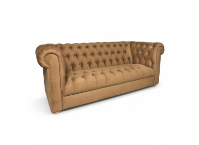 Driedelige bank gestoffeerd Chesterfield sofa ontwerp leren banken.