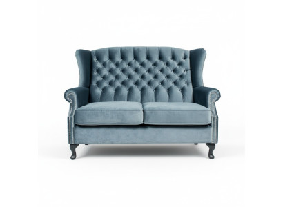Bank 2-zits Chesterfield gestoffeerd design luxueuze bank banken oorfauteuil