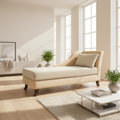 Chaiselongue Chaiselongues Stoff Sofa Ligstoel Chaise Club Relax Textiel