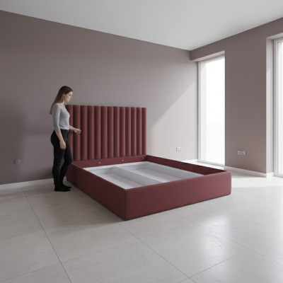 Chesterfield bed gestoffeerd dubbele hotelbedden slaapkamer 180x200cm