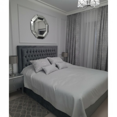 Chesterfield bed gestoffeerd tweepersoons hotel decoratie bedden slaapkamer 140x200cm