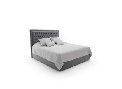 Chesterfield bed gestoffeerd tweepersoons hotel decoratie bedden slaapkamer 140x200cm