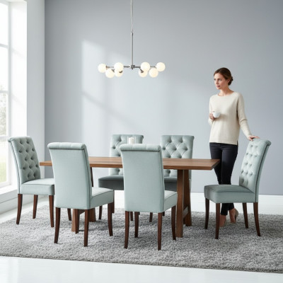 Tafel Moderne eettafel Houtontwerp Houten tafel Woonkamertafels Eetkamer