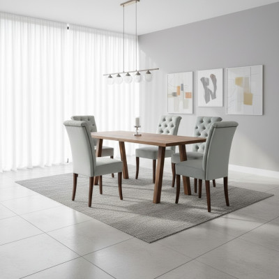 Tafel Moderne eettafel Houtontwerp Houten tafel Woonkamertafels Eetkamer