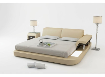 Luxe multifunctioneel waterbed tweepersoons bed waterbedden gestoffeerd 200x200 + USB