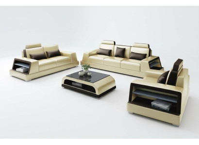 Multifunctionele bank Relax Bank Leren bekleding Driepersoons Designbank Nieuwe Bankstellen