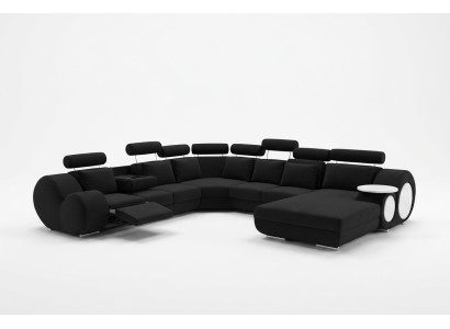 Sofa Ontwerper Woonlandschap U-vorm Bank Hoekbank met USB bekleding set Banken