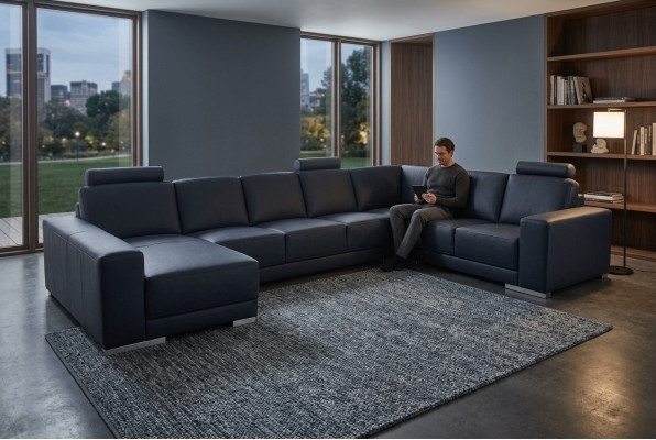 Eckbank Polster Eckbankwohnzimmerlandschaft Designerbanken Textil + USB