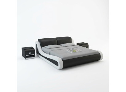 Waterbed Hotel Dubbel bed Bedden + USB Compleet Leren Bed Waterboxspring
