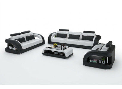 Ontwerp leren bankstel bankstellen 3+2+1 zits set bankstel bankstel bankstel USB.