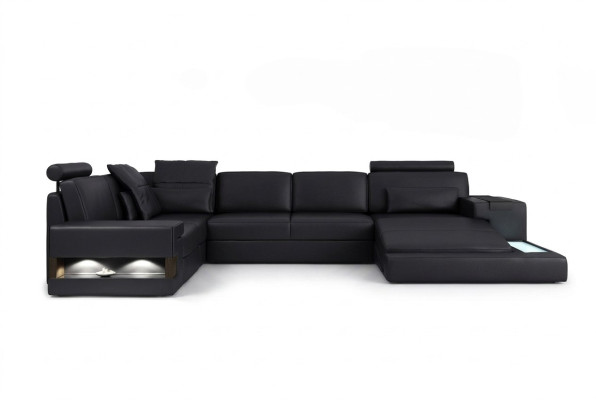 Textiel stoffen bankbank bank bank kussen woonlandschap design banken hoekbank USB LED