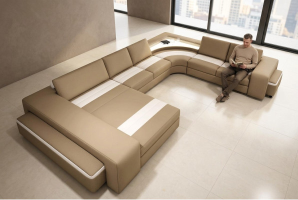 Hoekbank Hoekbank Bank Woonlandschap Zitkussen Bank Sofa Bankstel