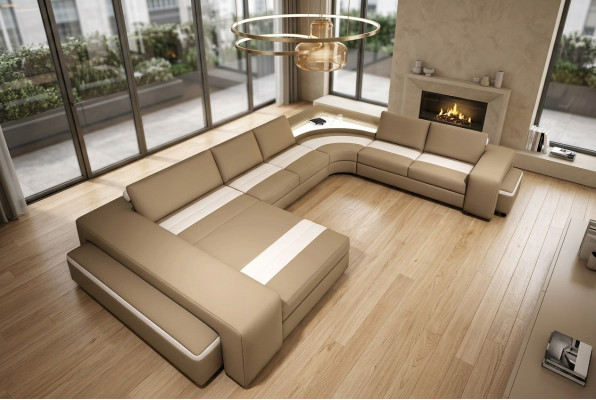Hoekbank Hoekbank Bank Woonlandschap Zitkussen Bank Sofa Bankstel