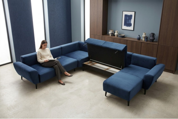 Hoekbank Bank U-vorm Bank Bank Banken Bankstel Bekleding