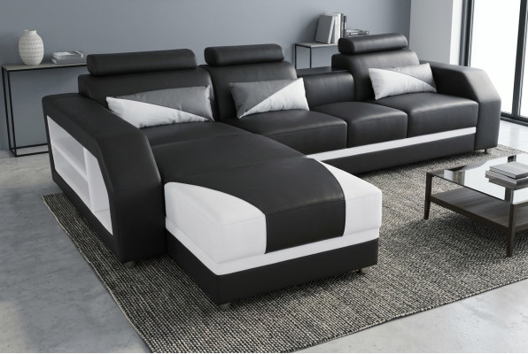 Exclusieve moderne design hoekbank in L-vorm voor stijlvolle woonruimtes.