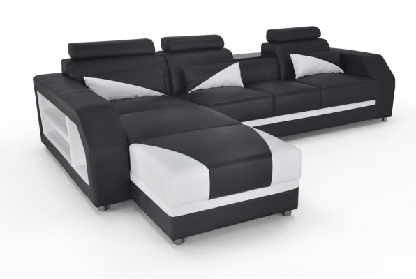 Exclusieve moderne design hoekbank in L-vorm voor stijlvolle woonruimtes.