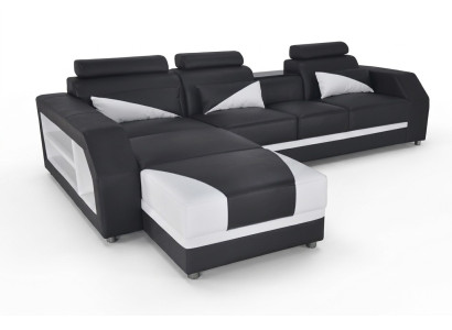 Exclusieve moderne design hoekbank in L-vorm voor stijlvolle woonruimtes.