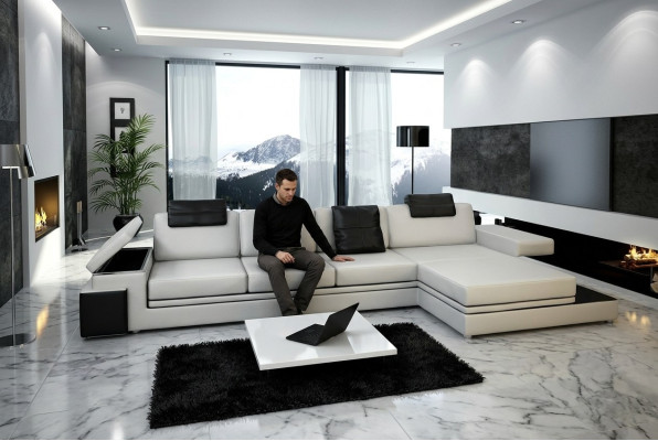 Comfort in perfectie. De prachtige hoekbank voor uw moderne woonkamer.
