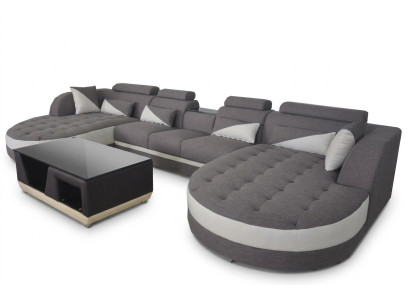 Hoekbank Design Hoekbank Hoekbank Bank Woonlandschap Bank Tafel USB