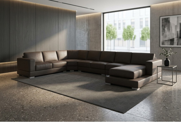 Ontwerp hoekbank gestoffeerde zitcombinatie landschap modern meubilair bankstellen met USB Nieuw