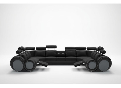 Ontwerp hoekbank bank met USB-bekleding zit hoekbank bankstellen leer textiel L-vorm