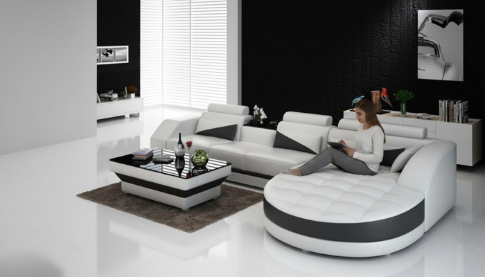 Hoekbank Hoekbank Ontwerp Beklede Hoekbank Bank Woonlandschap Bank Tafel USB