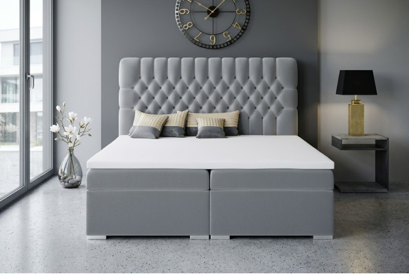Boxspringbed Hotel Dubbel Chesterfield Luxe Bedden Gevoerd Kader Functie