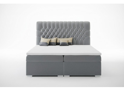 Boxspringbed Hotel Dubbel Chesterfield Luxe Bedden Gevoerd Kader Functie
