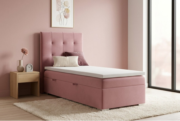 Luxe boxspring bed Bedden Hotel gestoffeerde opberglade functie 90x200cm