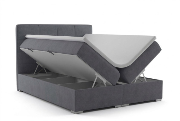 Boxspringbed Hotel Dubbel Fluweel Textiel Luxe Bedden Gestoffeerde Bedlade Functie