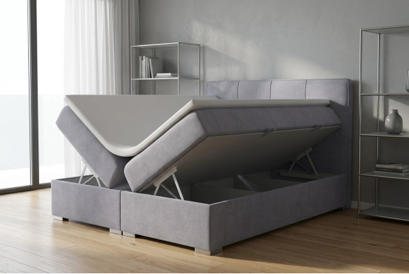 Boxspringbed Hotel Dubbel Textiel Luxe Bedden Gestoffeerd Bedframe Functie Nieuw
