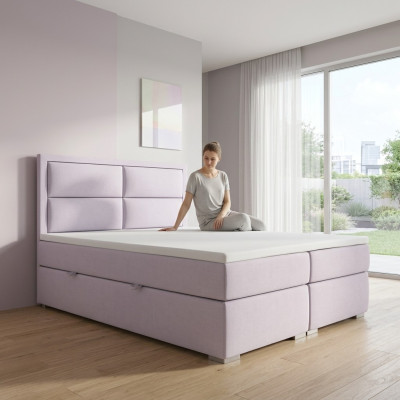 Boxspring Bed Hotel Dubbel Compleet Set Topper Matras Bed Functie Doos