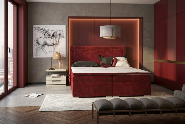 Boxspring bed hotel dubbel bed luxe bedden gestoffeerd 90/100/120/160/180x200cm.