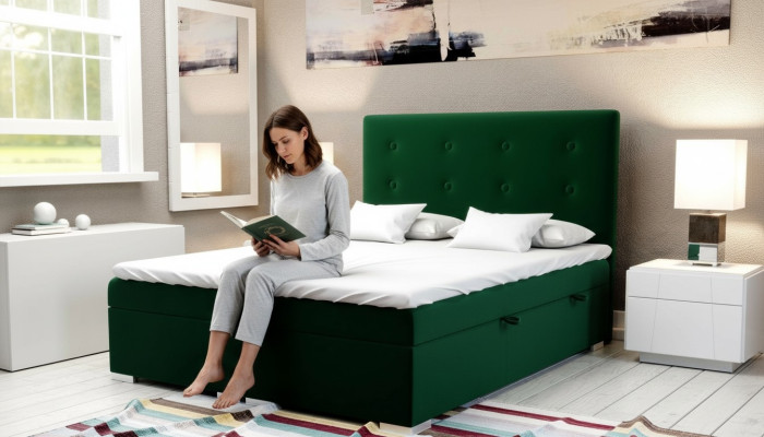 Boxspringbed Hotel Tweepersoonsbed Textiel Luxe Bedden Bekleed Bedlade Functie