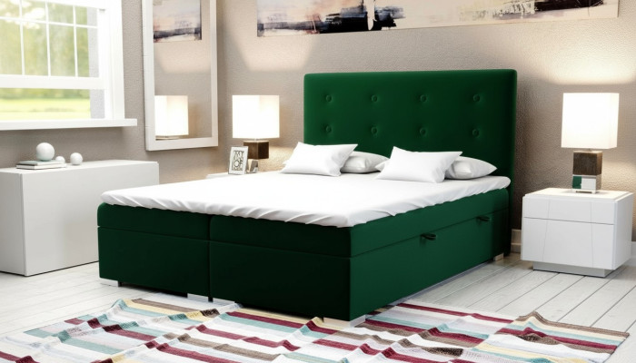 Boxspringbed Hotel Tweepersoonsbed Textiel Luxe Bedden Bekleed Bedlade Functie