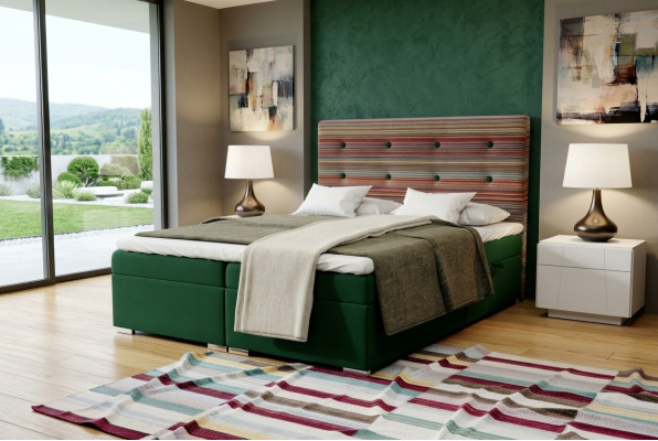 Chesterfield Bed Boxspring Hotel Dubbel Compleet Set Topper Matras Bedden Nieuw