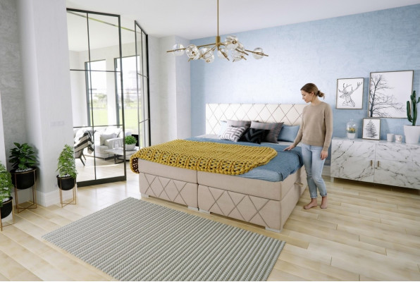 Boxspring bed compleet set dubbele matras topper bedden functie doos hotel