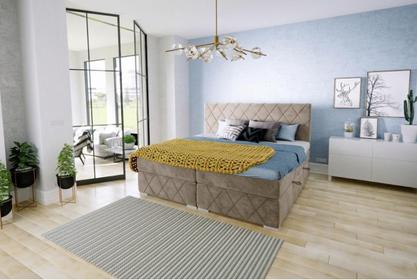 Boxspring bed compleet set dubbele matras topper bedden functie doos hotel