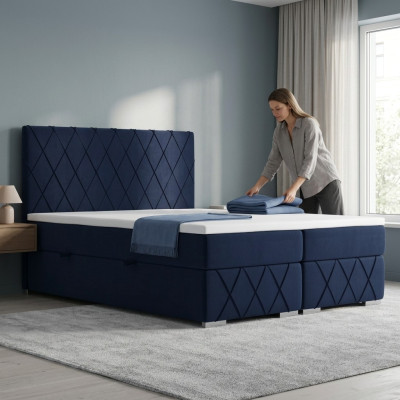 Bed Boxspring Compleet Set Dubbele Matras Topper Bedden Functie Doos Hotel