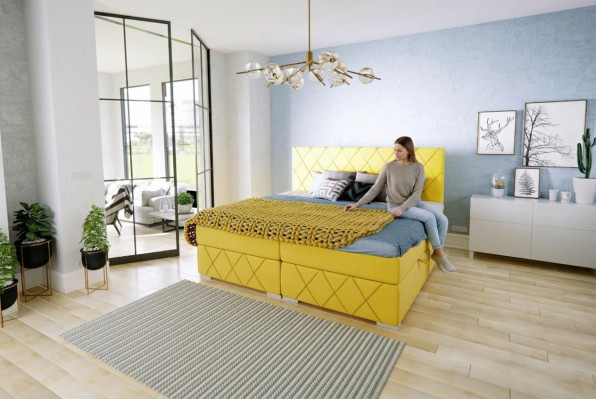Bed Compleet Set Dubbel Matras Boxspring Topper Bedden Functie Doos
