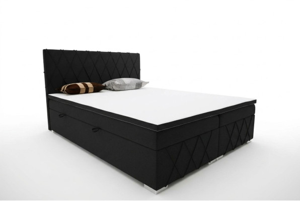 Boxspringbed Hotel Dubbele Luxe Bedden Gestoffeerde Opbergbox Functie 180x200cm