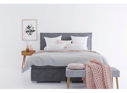 Moderne Hotel Boxspring Bedden Dubbel Luxe Bed Beklede Doos Functie Stof